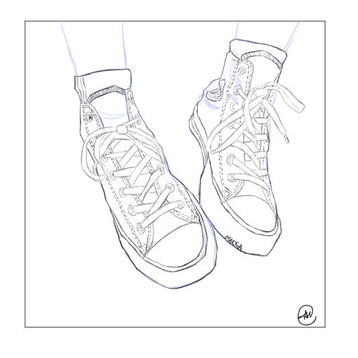 shoes lineart